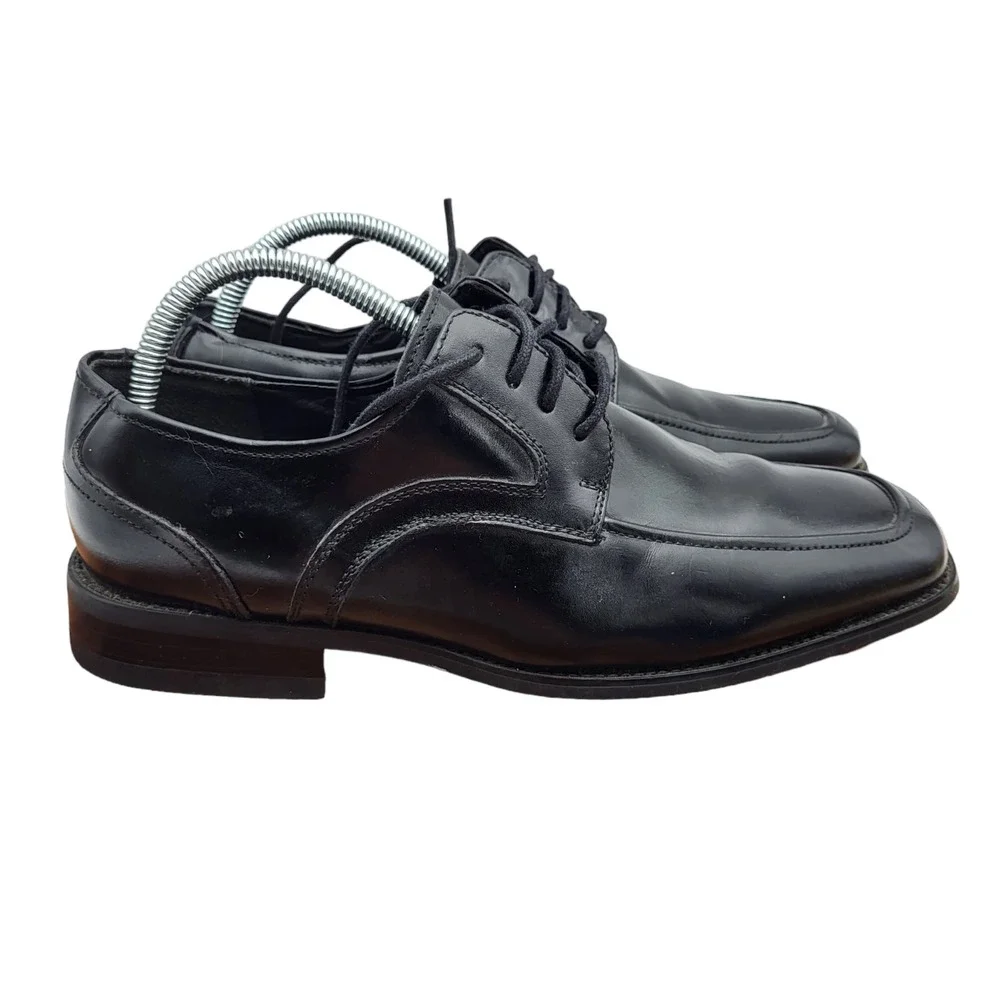 Stacy Adams Oxford Dress Shoes Mens Size 8.5 Wide Black Leather 20114-001